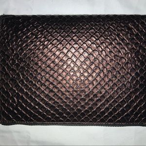 Brahmin Journal with a Zipper. Bronze Java